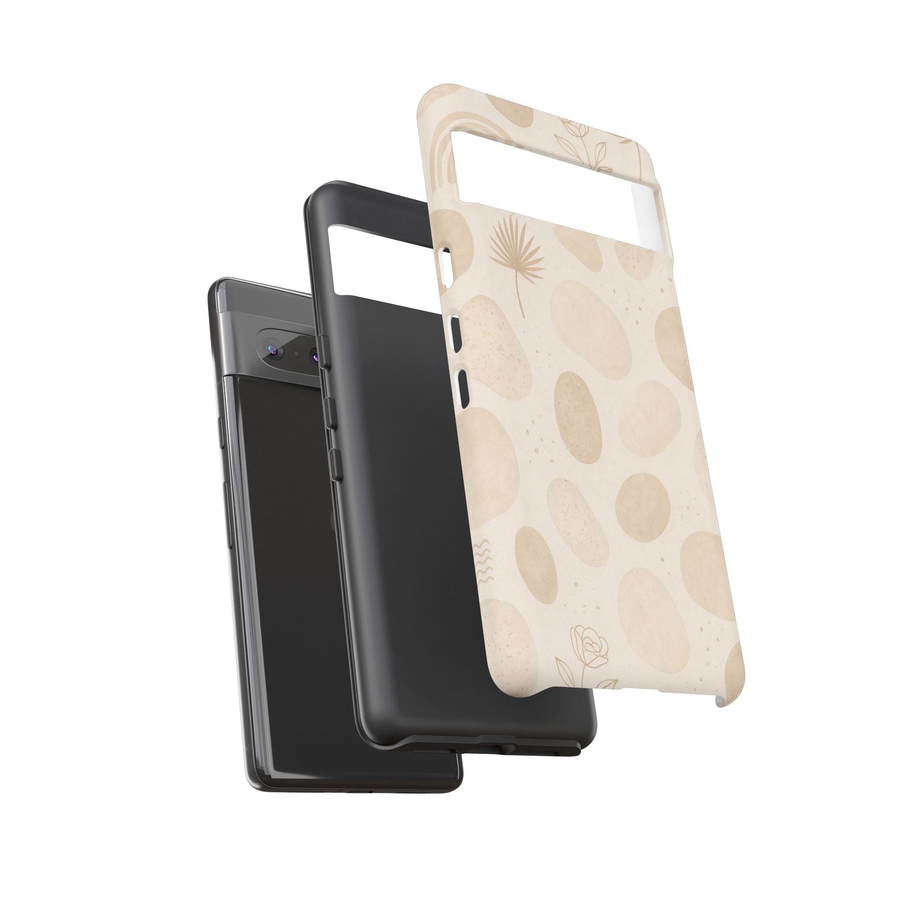 Neutral Pebble Pattern Tough iPhone Case  Shamo's