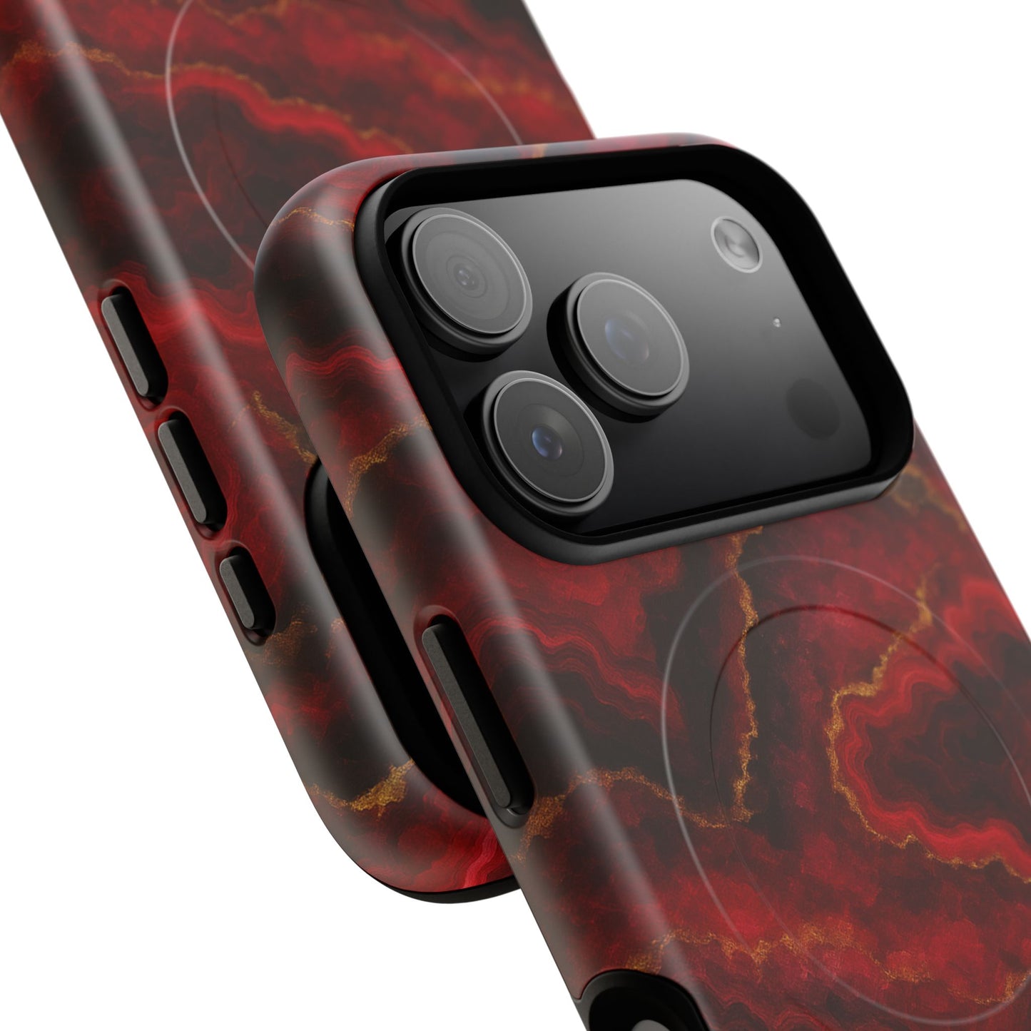 Red Marble iPhone Case with MagSafe