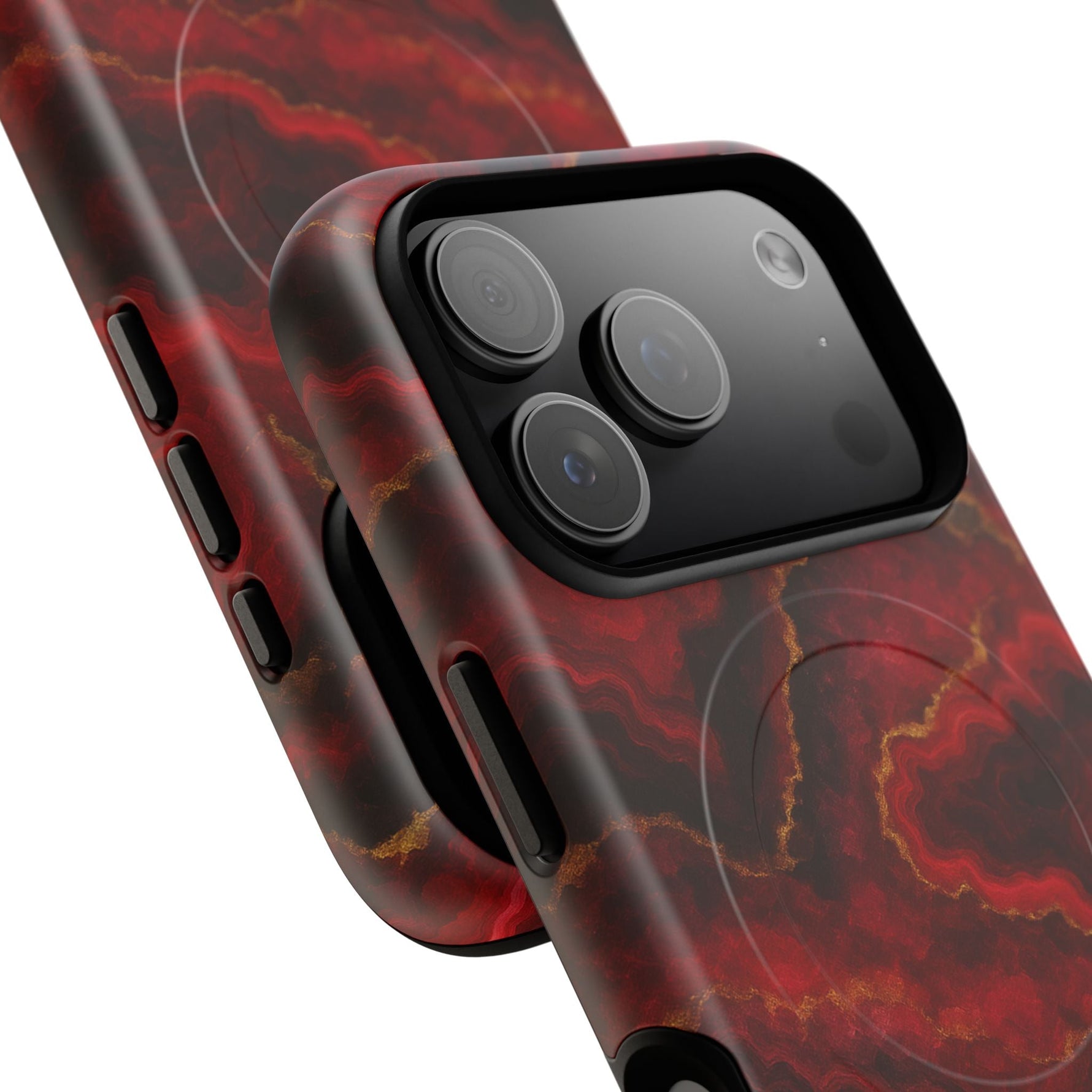 Red Marble iPhone Case with MagSafe  Shamo's
