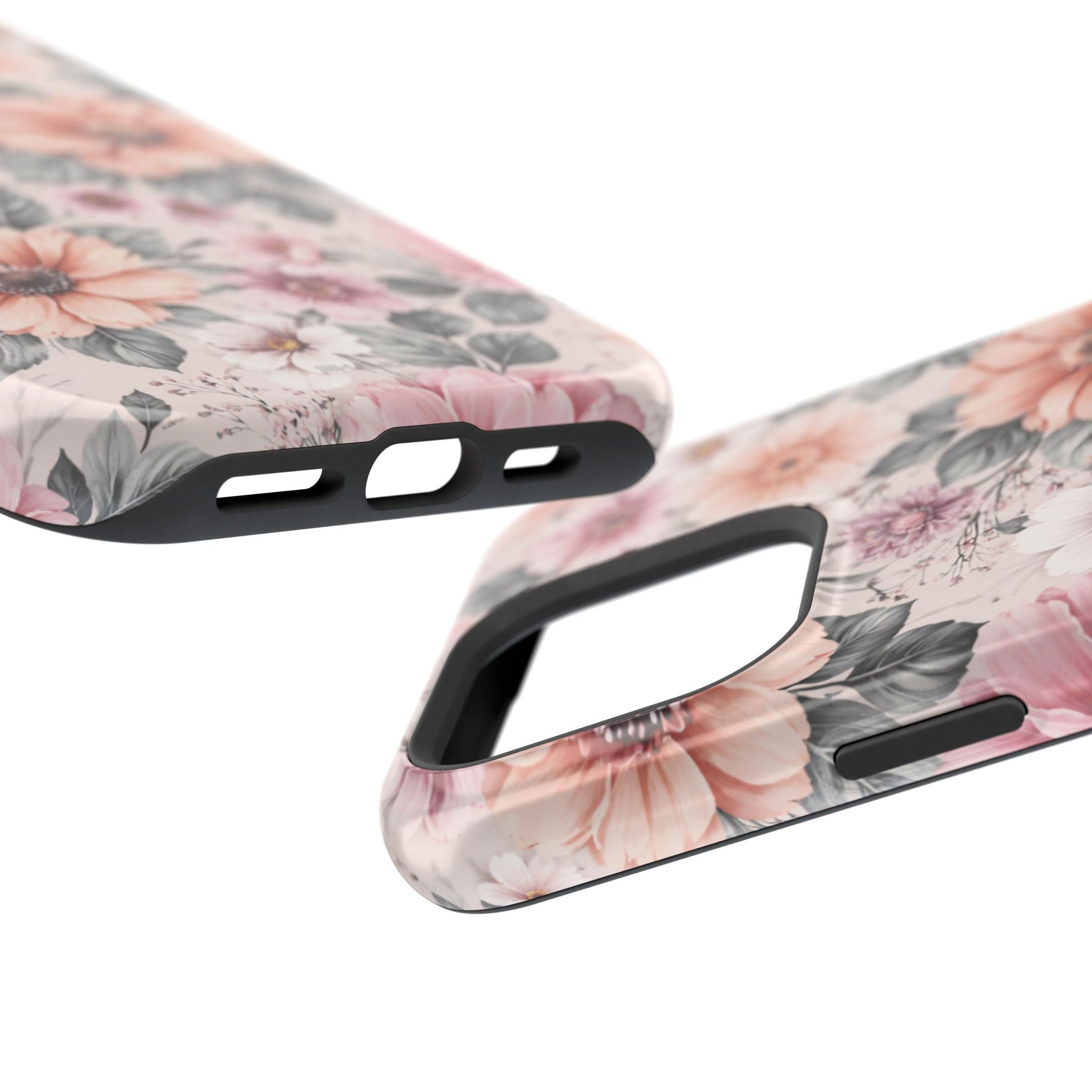 Floral Impact-Resistant Magnetic Phone Case