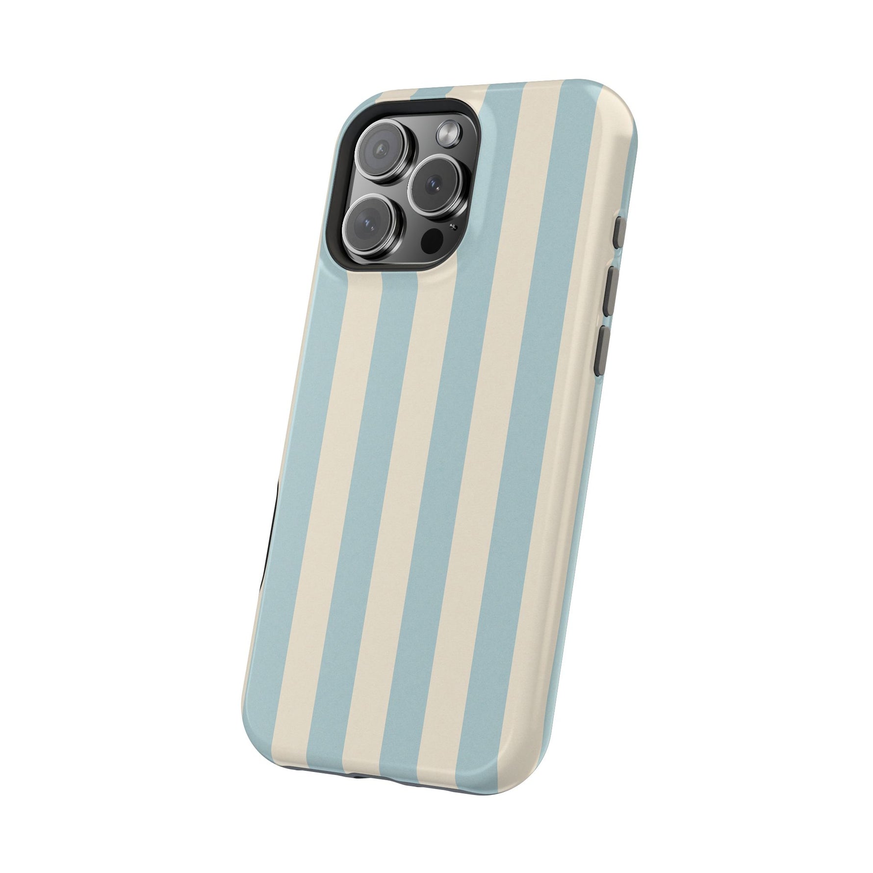 Blue Strips Pattern iPhone Case Compatible with MagSafe - Shamo's