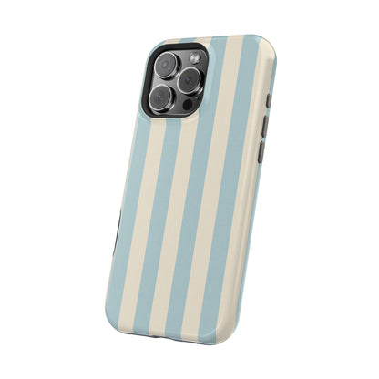 Blue Strips Pattern iPhone Case Compatible with MagSafe