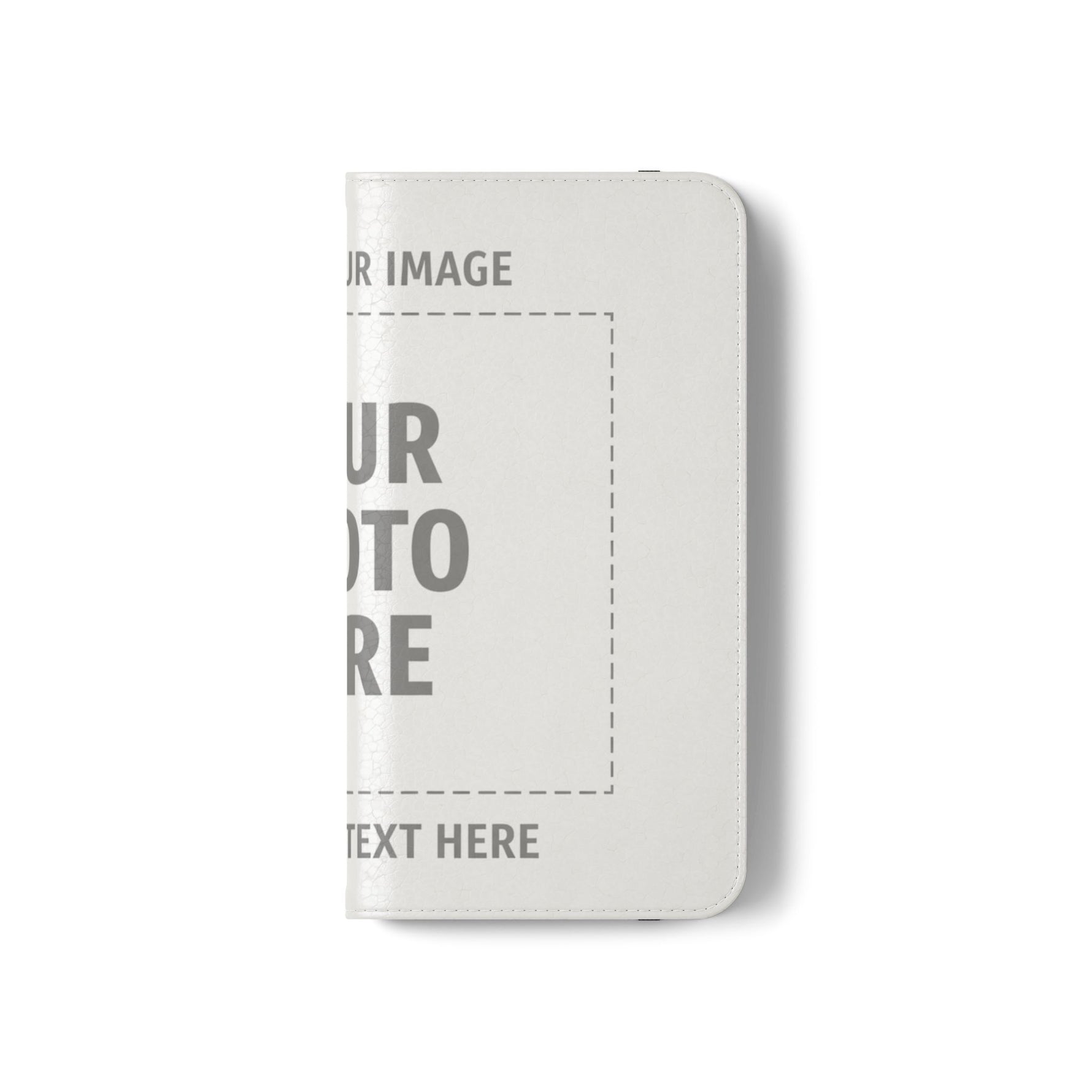 Personalized Flip Wallet Phone Case – Custom Photo & Text Wallet Cover