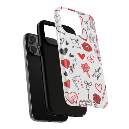 Love Doodle Tough iPhone Case (MagSafe compatible)