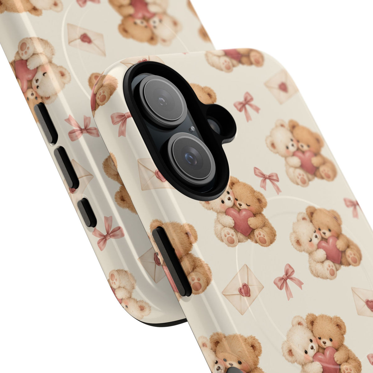 Telefoonhoesje met MagSafe met teddybeer verliefd