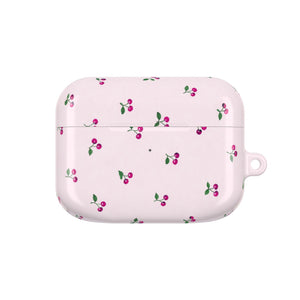 Cherry Blossom AirPod Case — Pink Floral Protective Cover - AirPods Pro Gen 1 / White / Glossy - Shamo's
