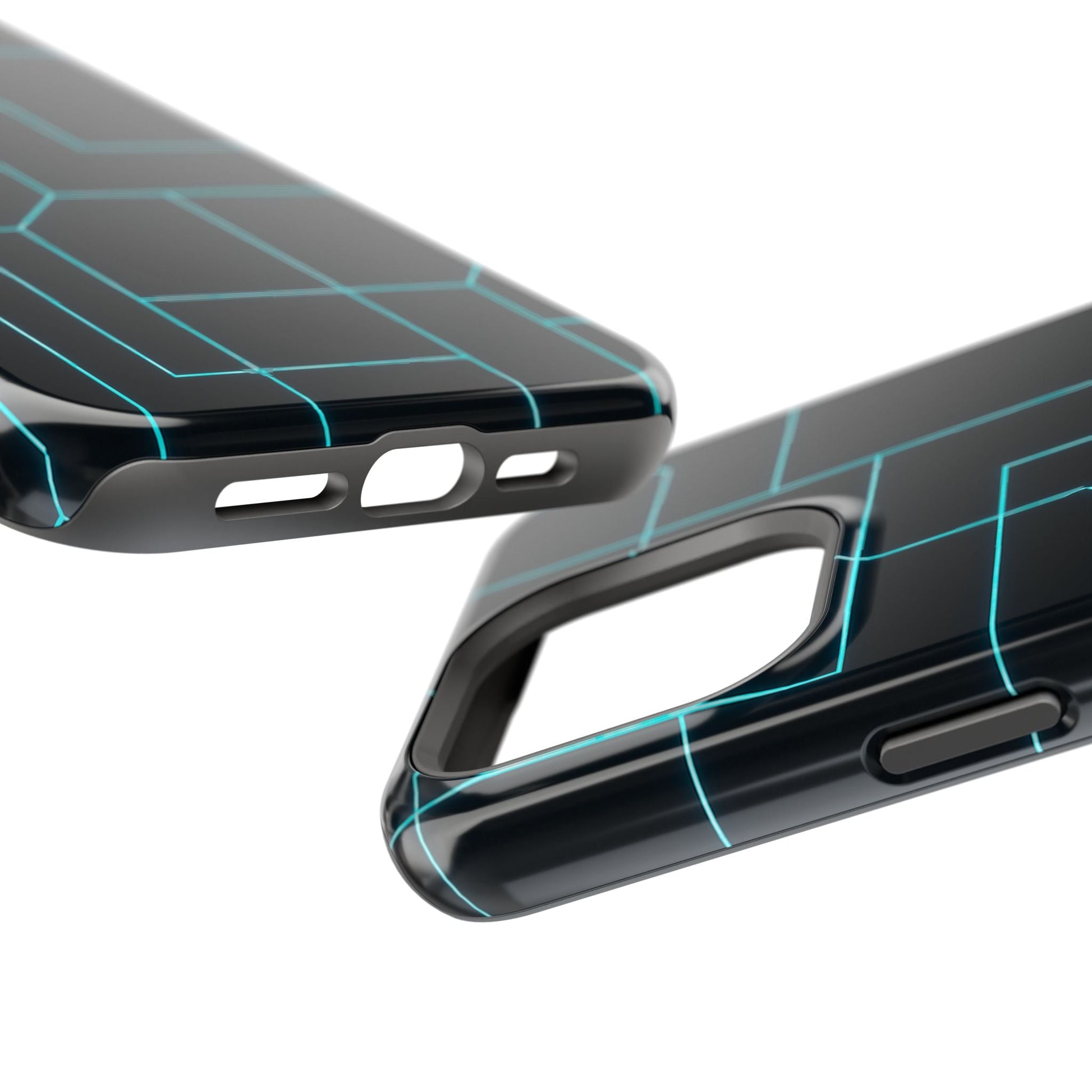 Neon Grid Magnetic Impact-Resistant iPhone Case | MagSafe compatible  Shamo's