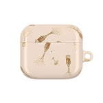 AirPod Case — Champagne Bubbles Pattern Silicone Case