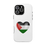 MagSafe Tough Cases with Palestinian flag in heart shape - Shamo's