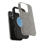 Cracked Concrete Texture iPhone Case with MagSafe compatibility