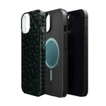 Dark Carbon Fiber Texture Magnetic Impact-Resistant iPhone Case | MagSafe compatible  Shamo's