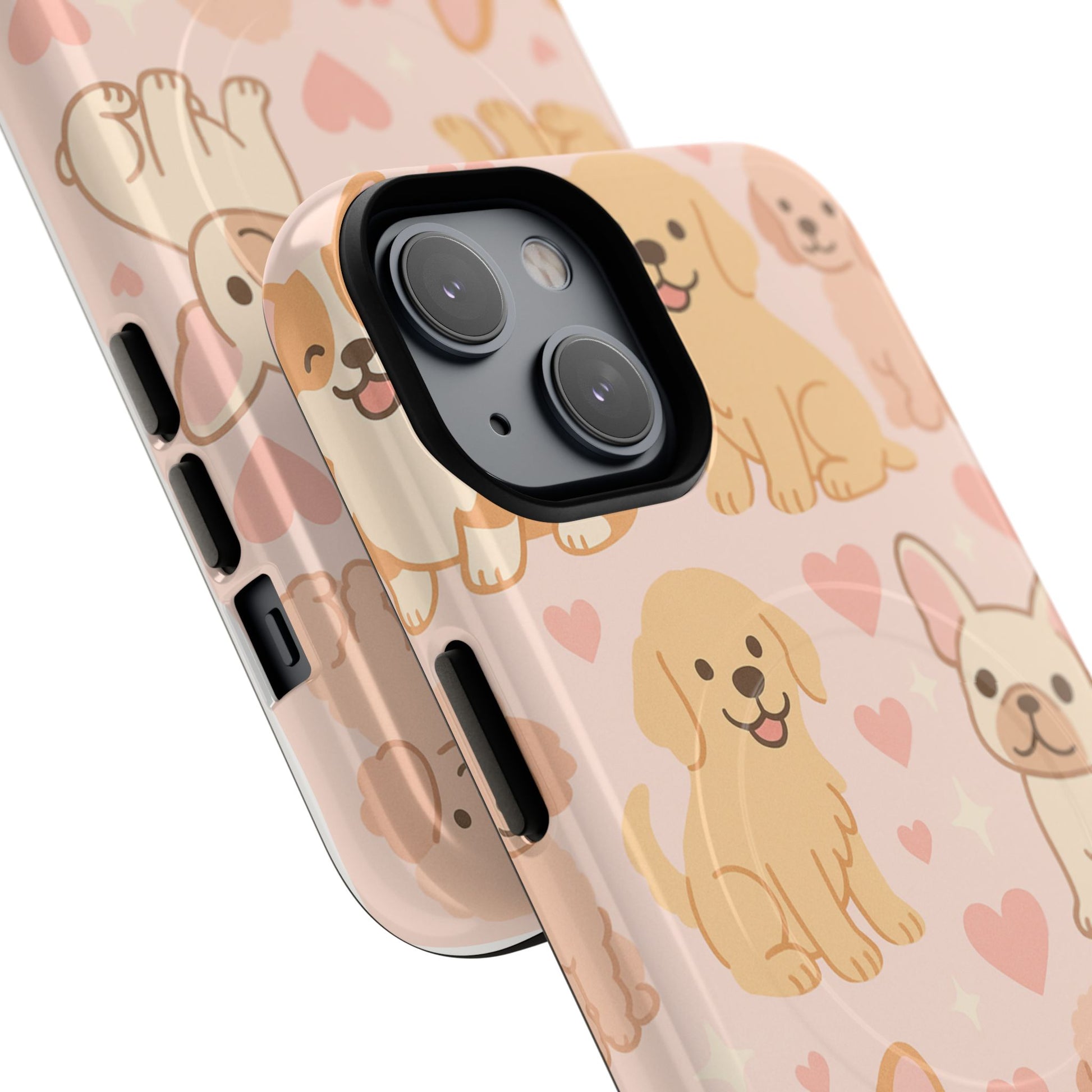 Puppies & Hearts iPhone Case compatible with MagSafe - Shamo's