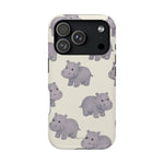 Cute Tiny Hippo Magnetic Impact-Resistant Phone Case