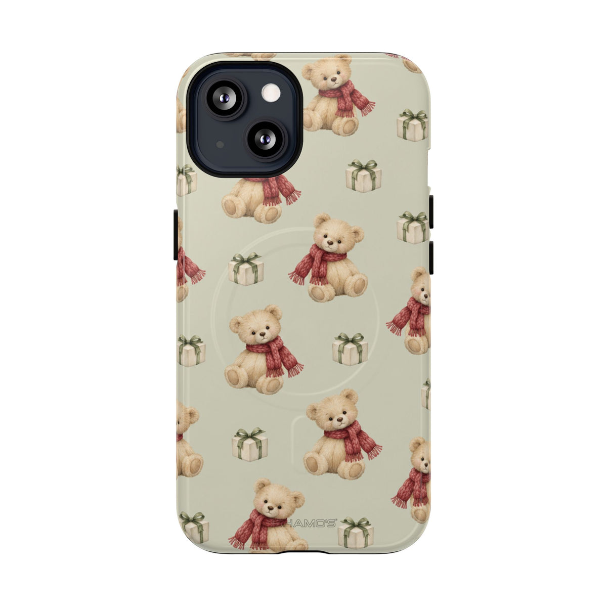 Teddy Bear on Holidays iPhone Magnetic Case with MagSafe