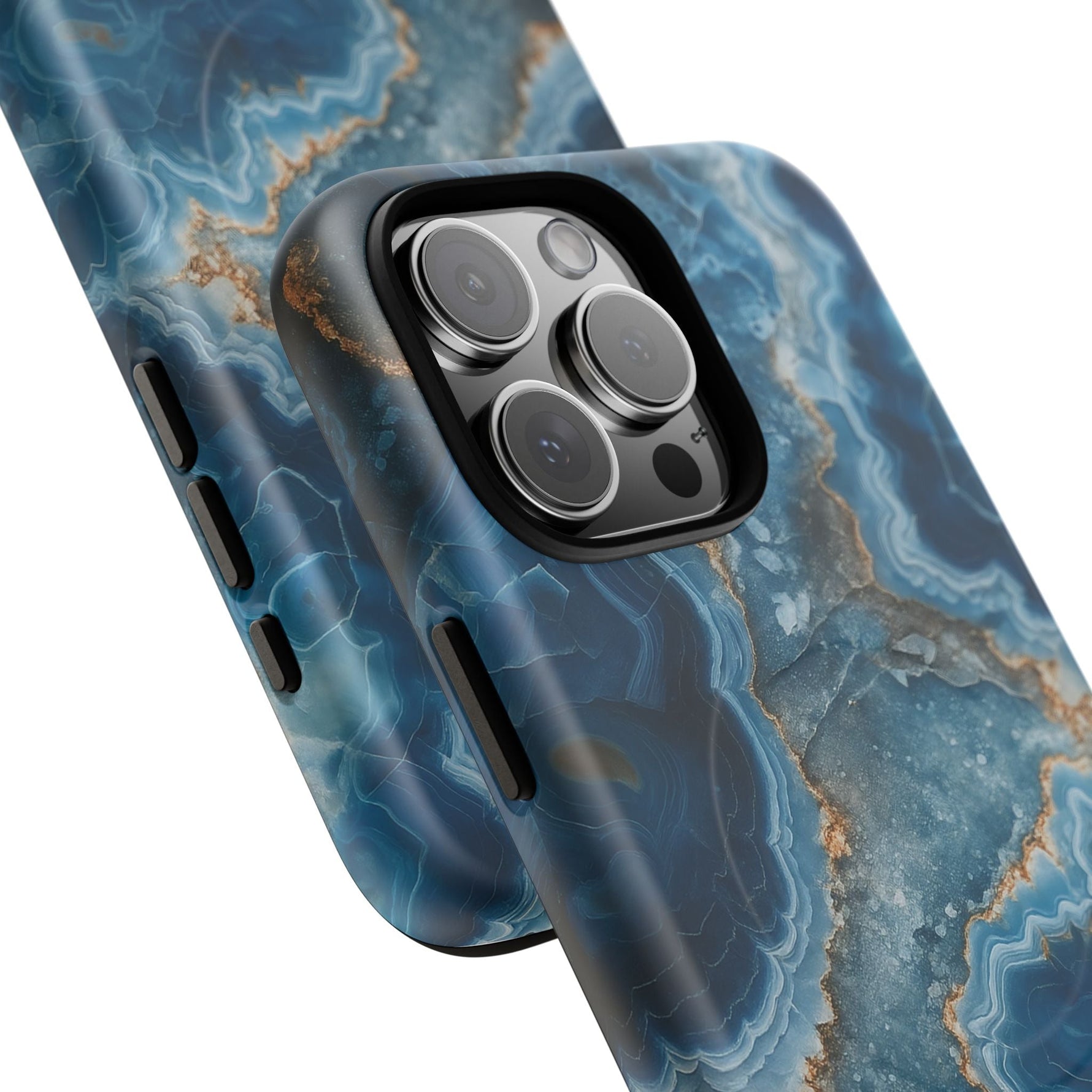 Blue Agate Marble iPhone Case —with MagSafe  Shamo's