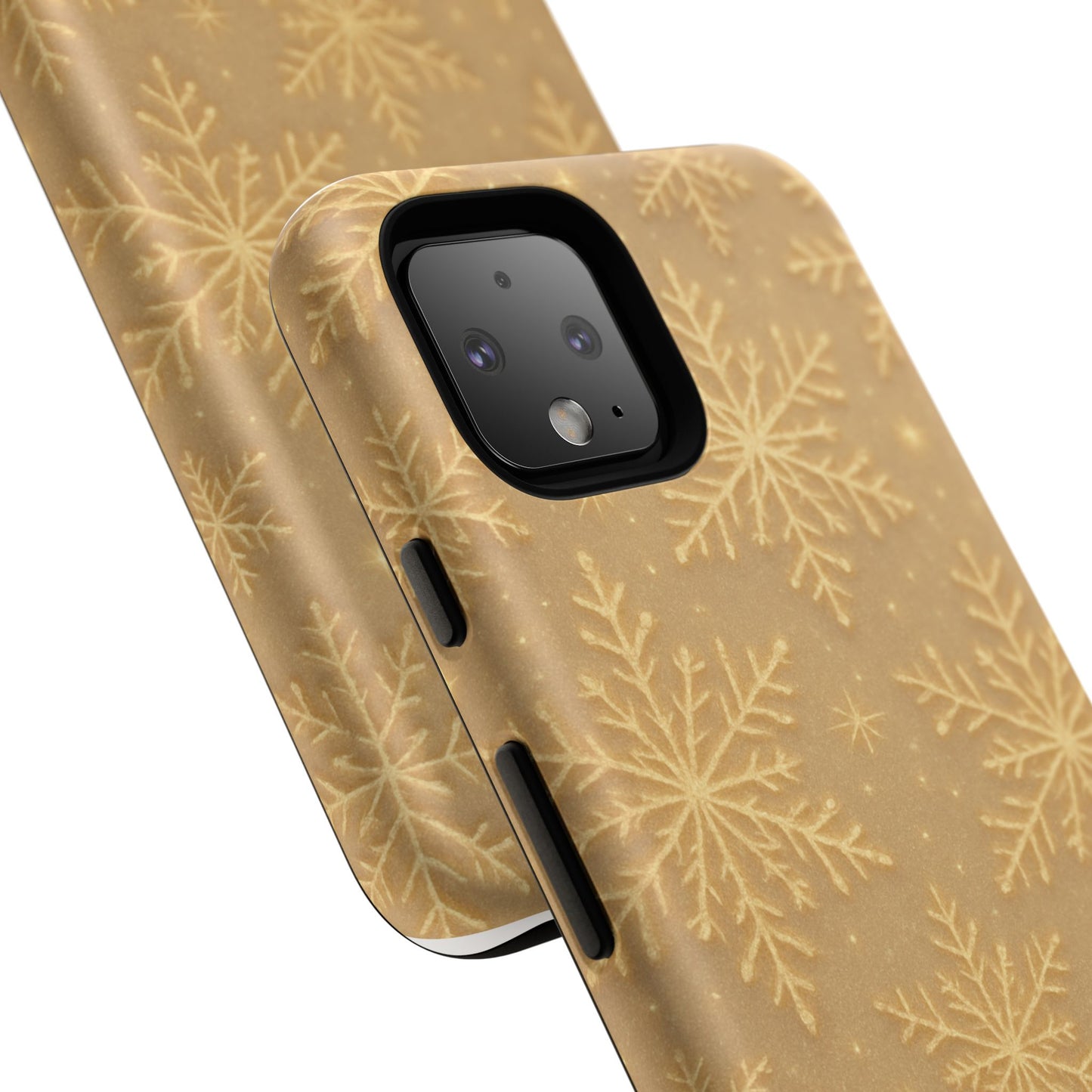 Golden Snowflake Holiday iPhone Case