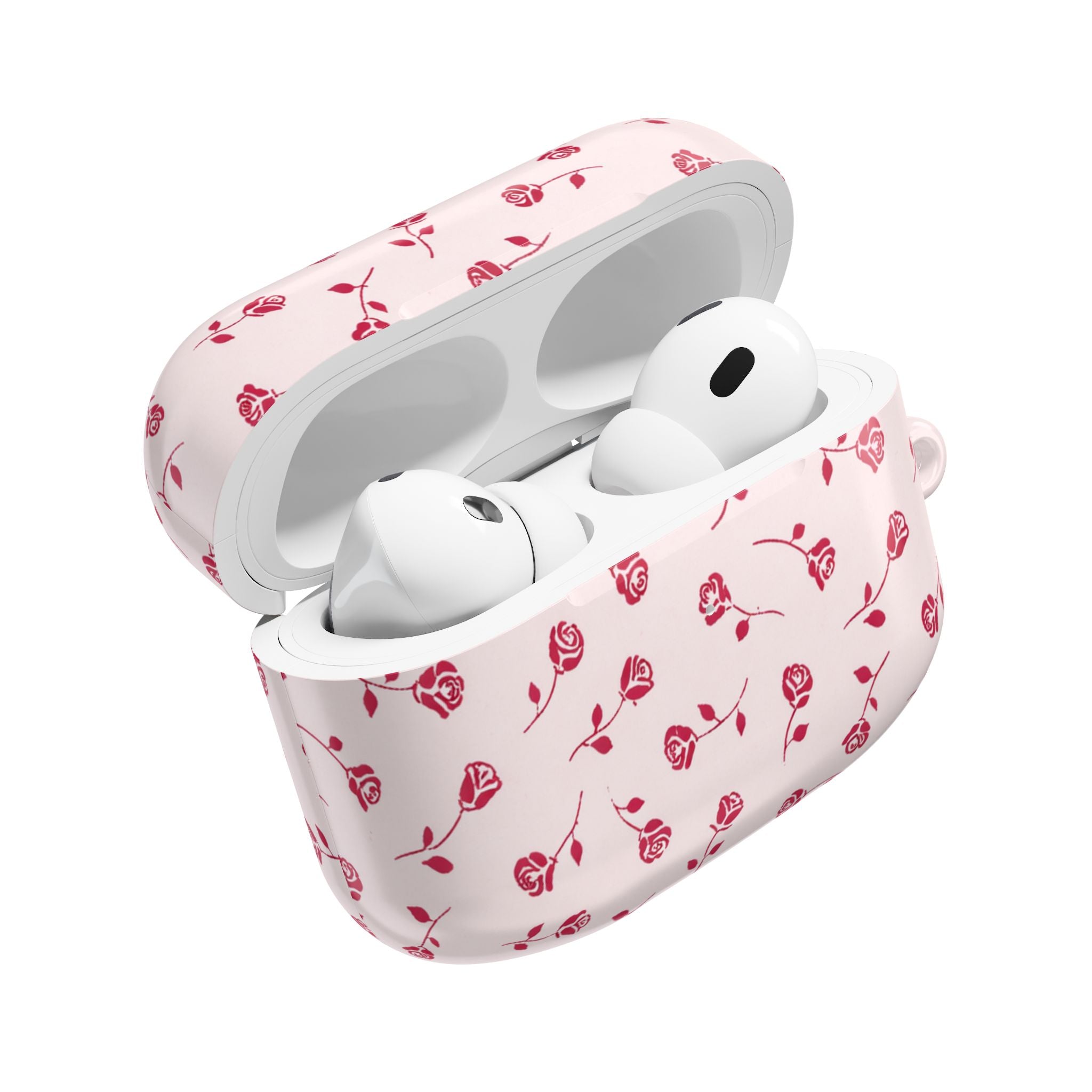Floral Rosebuds AirPod Case — Pink Petite Floral Protective Cover