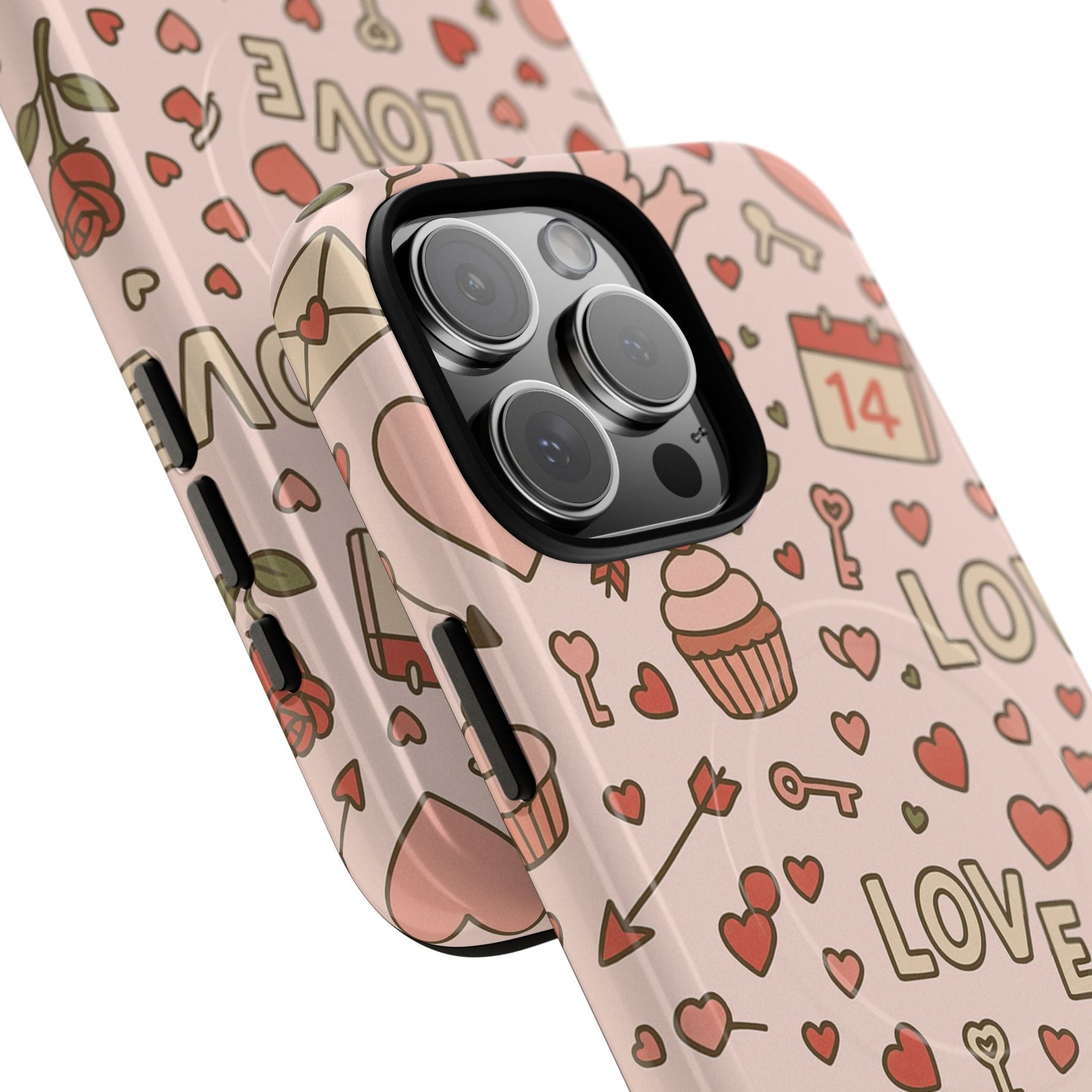 Sweet Love Pattern iPhone Case (MagSafe compatible)  Shamo's