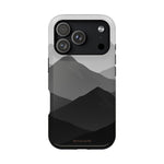 Monochrome Mountain Design iPhone Case | MagSafe