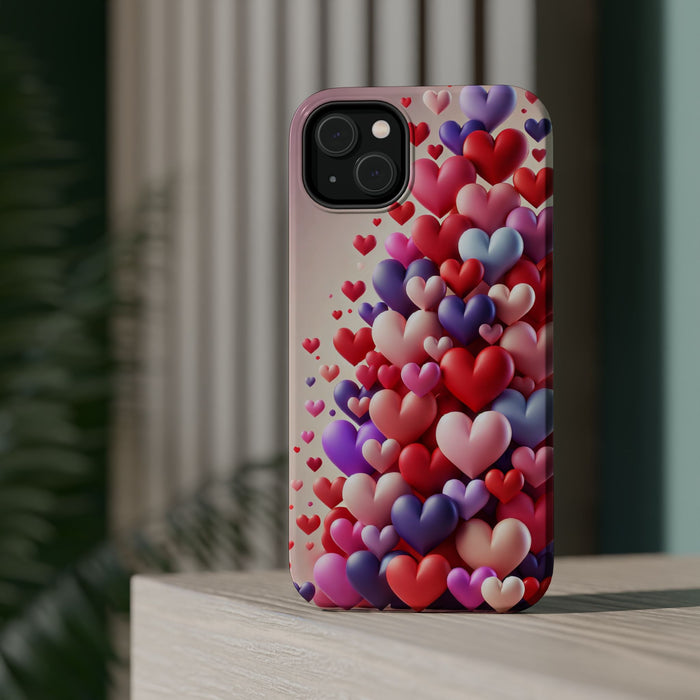 Shamo's Phone Case | MagSafe Compatible | Love Hearts Theme for iPhone 17 and more