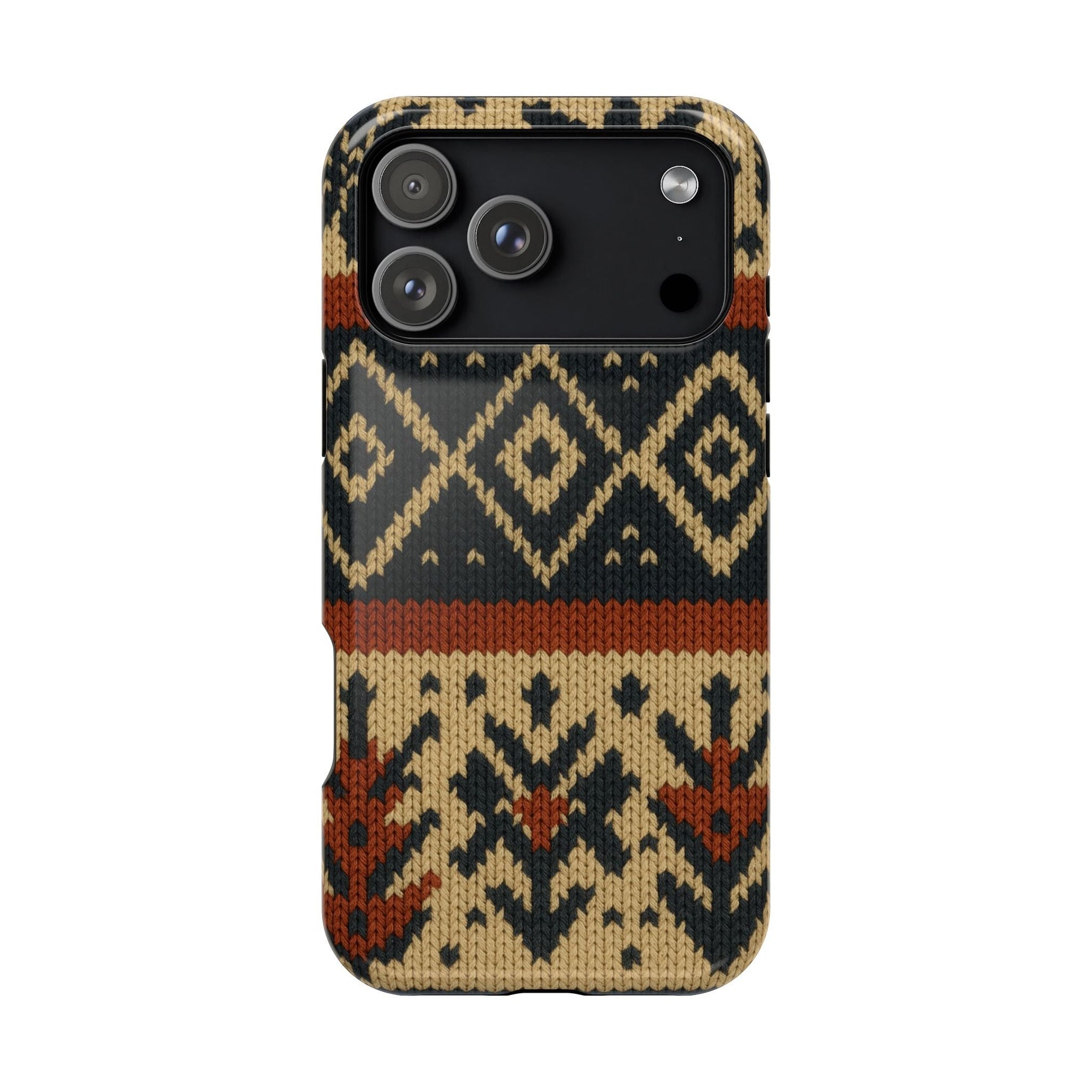 Nordic Knit Pattern MagSafe Impact-Resistant iPhone Case  Shamo's iPhone 17 Pro Max / Glossy