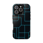 Neon Grid Magnetic Impact-Resistant iPhone Case | MagSafe compatible  Shamo's iPhone 16 Pro / Glossy