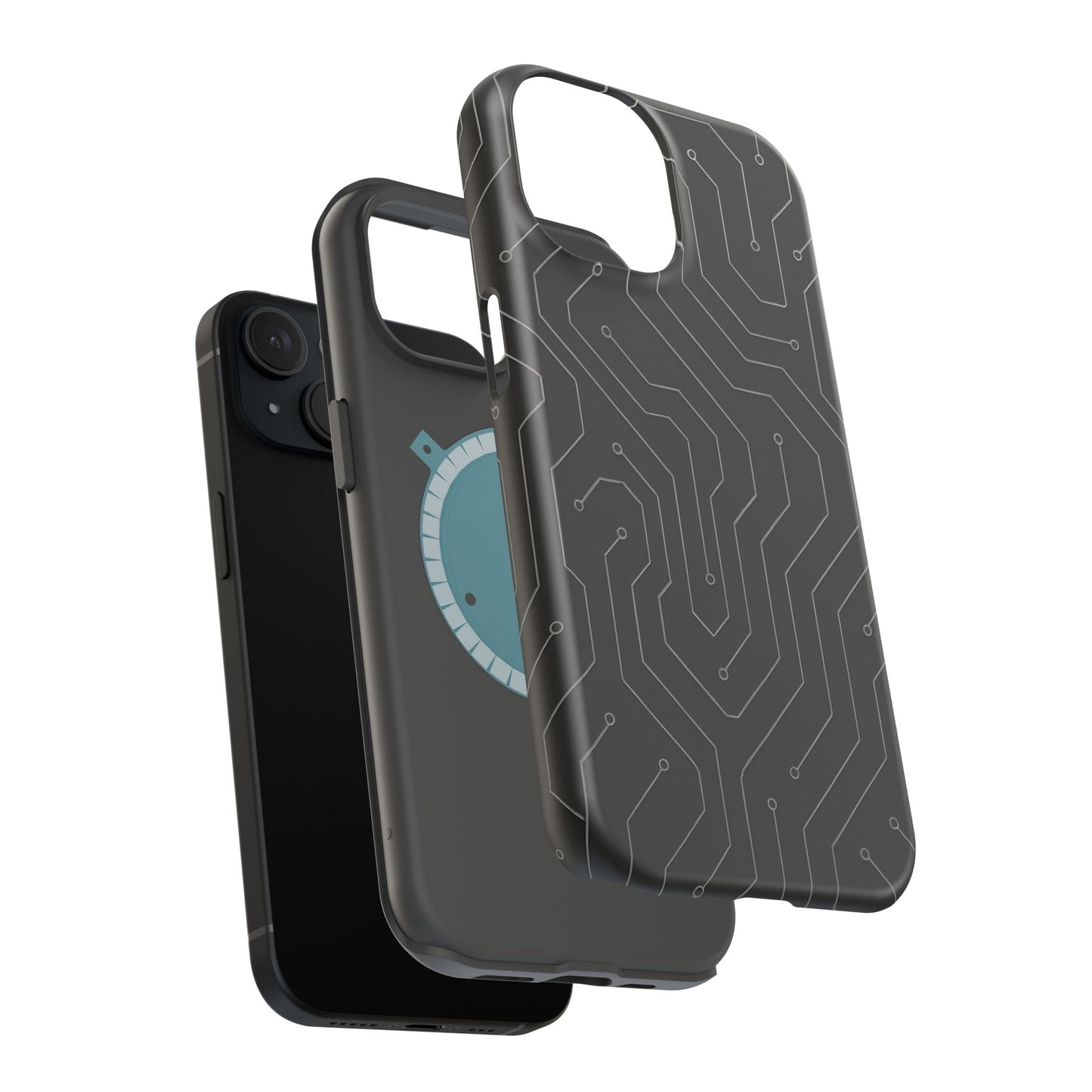 Black Circuit Board Design iPhone Case | MagSafe  Shamo's