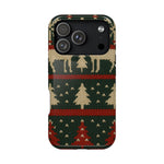 Holiday Reindeer Knit iPhone Case | compatible with MagSafe  Shamo's iPhone 17 Pro / Glossy