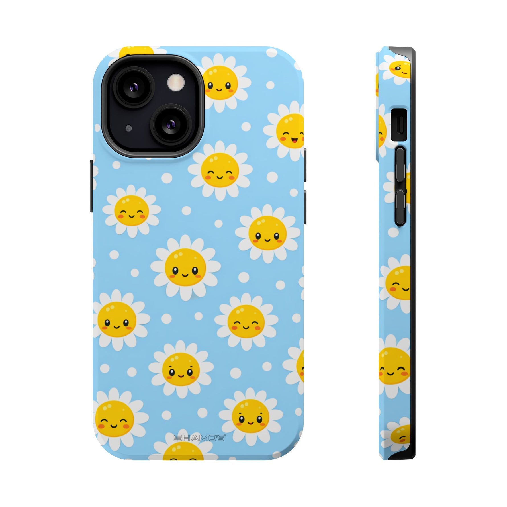 Sunny Daisy MagSafe Compatible Magnetic Phone Case — Impact-Resistant Cover