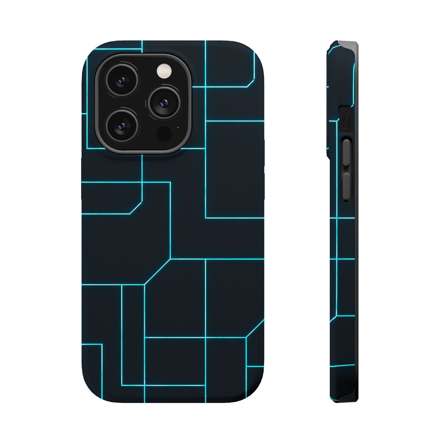 Neon Grid Magnetic Impact-Resistant iPhone Case | MagSafe compatible  Shamo's iPhone 14 Pro / Matte