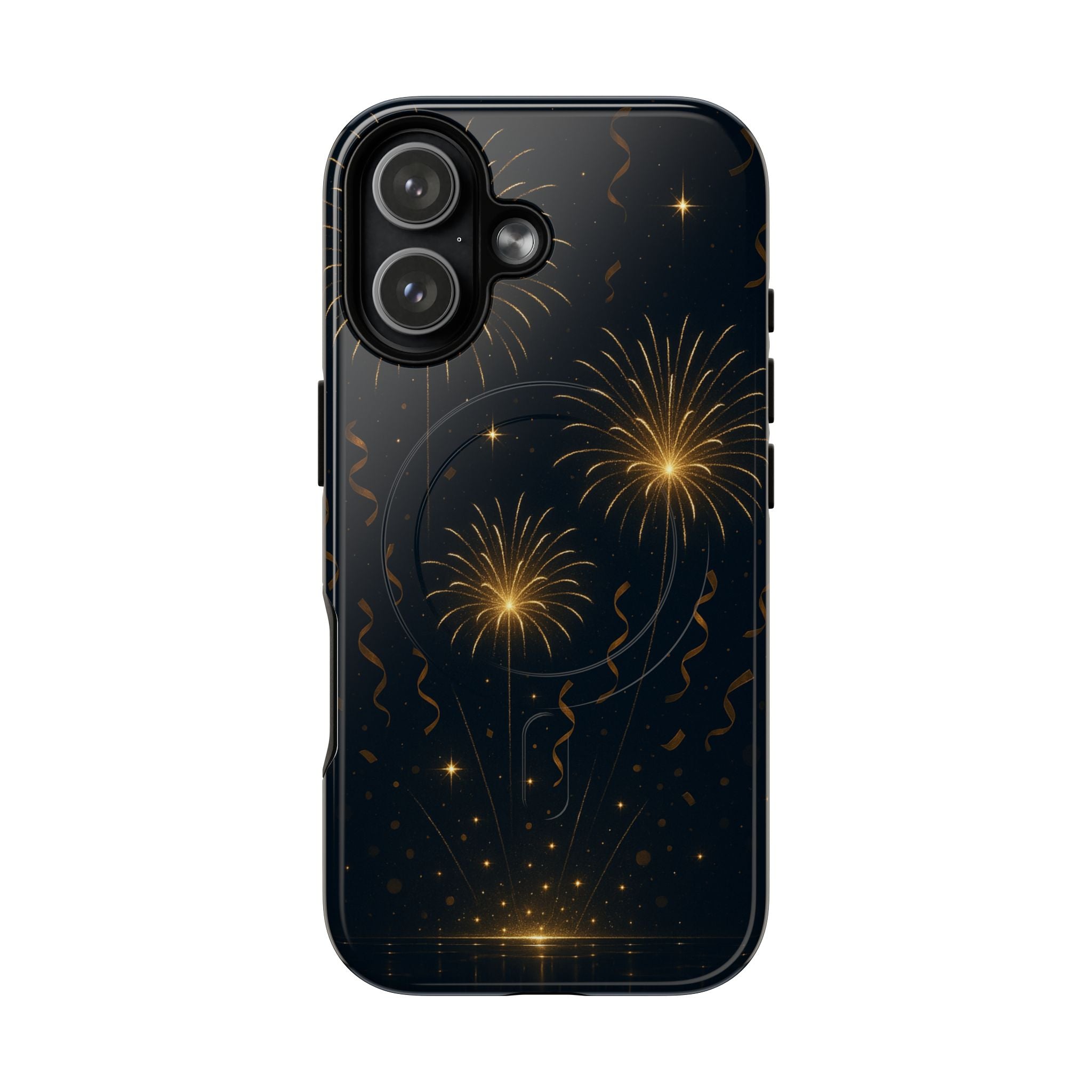Gold Fireworks Celebration iPhone Case with MagSafe - Shamo's