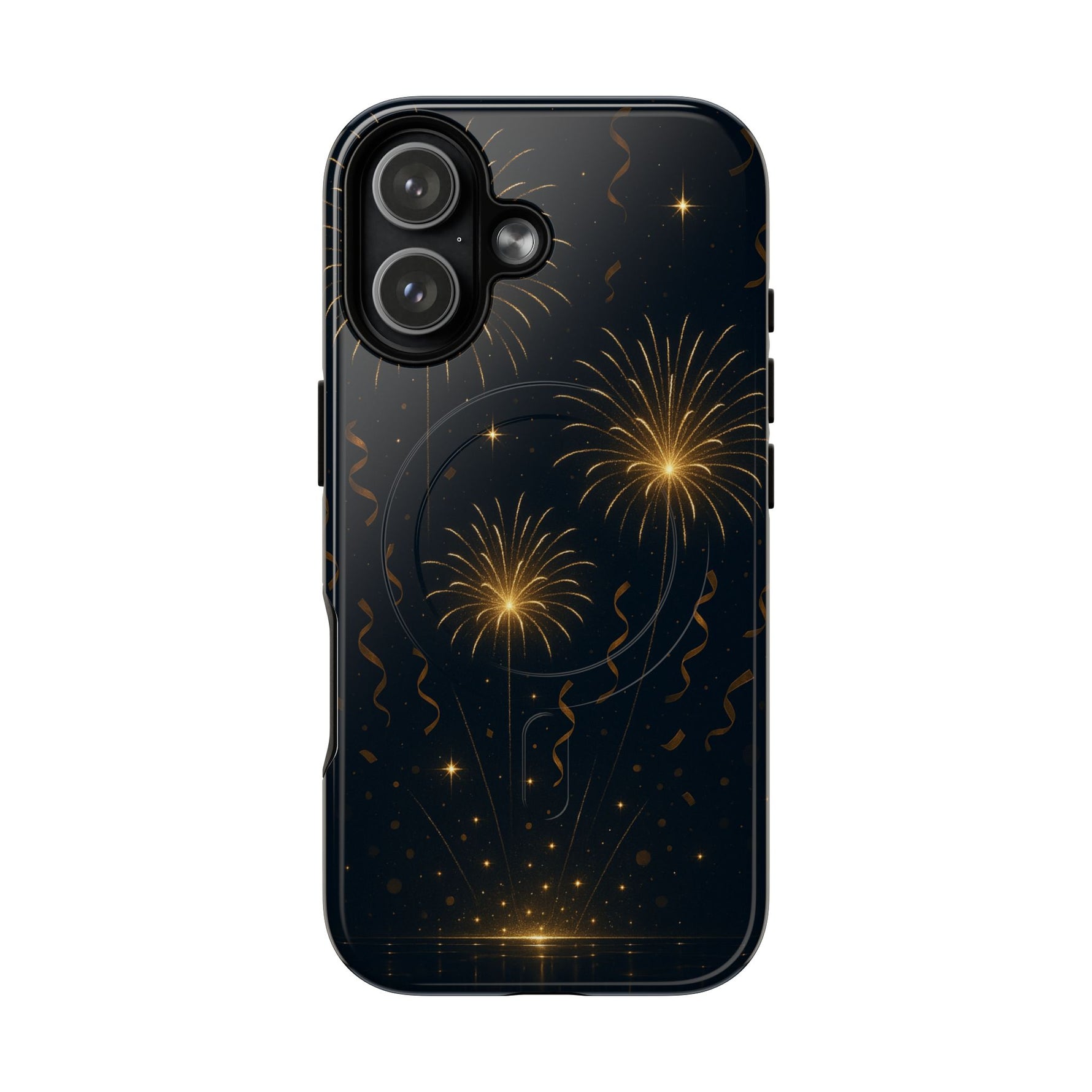 Gold Fireworks Celebration iPhone Case with MagSafe - Shamo's