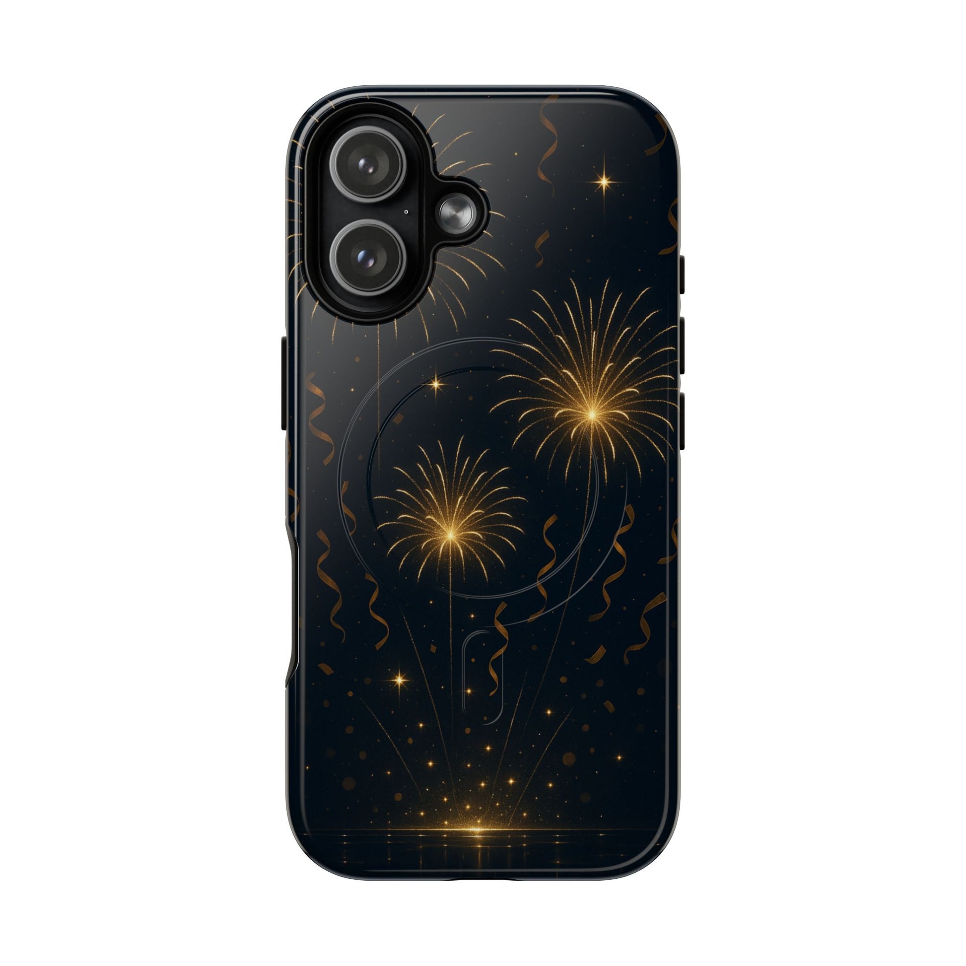Gold Fireworks Celebration iPhone Case with MagSafe - Shamo's