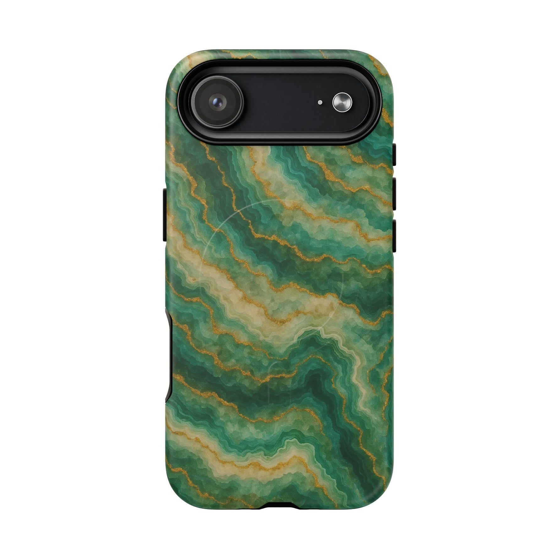 Green Marble iPhone Case with MagSafe - Shamo's