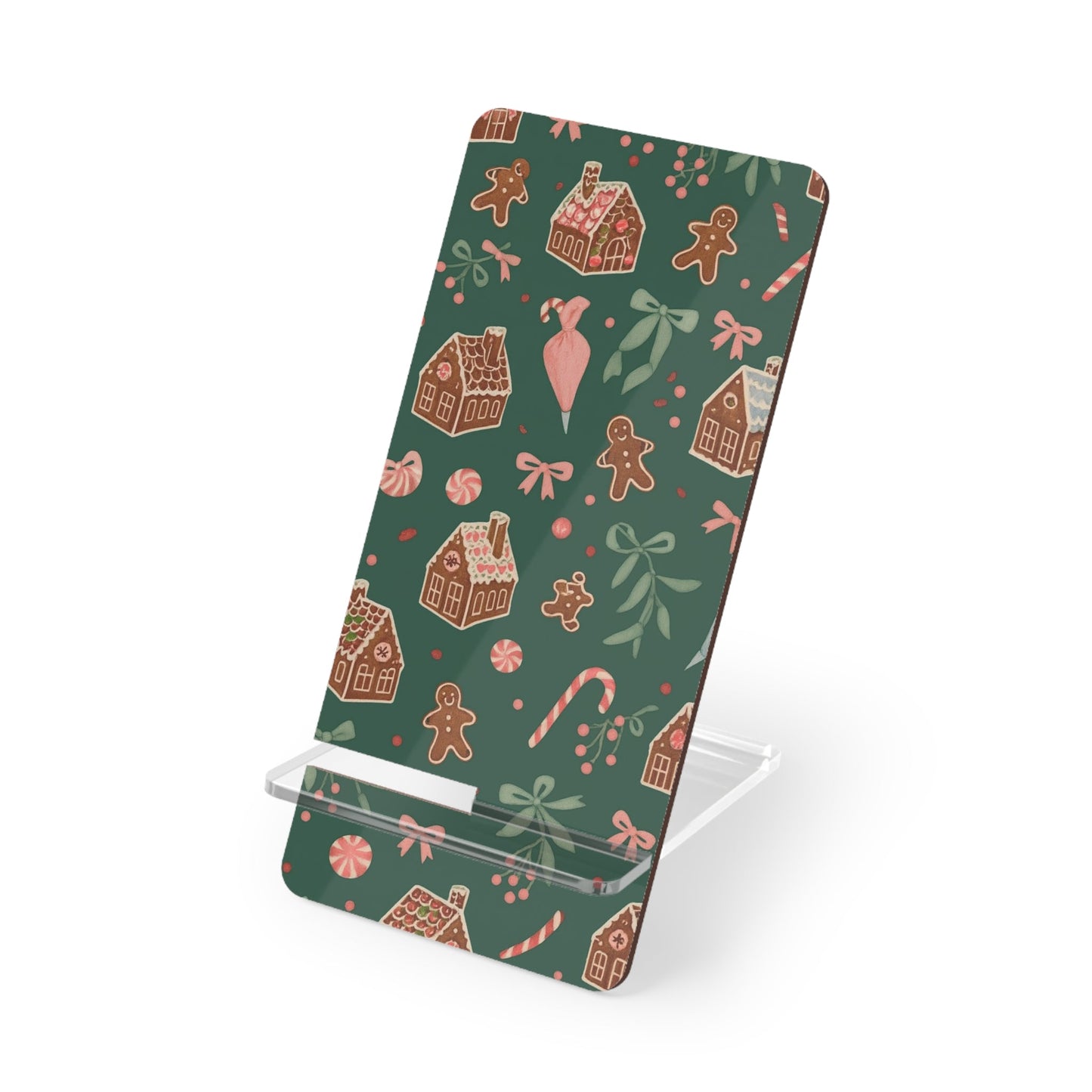 Holiday Gingerbread Phone Stand – Festive Smartphone Display Stand  Shamo's 2.8" x 5.9" / Glossy