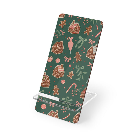 Holiday Gingerbread Phone Stand – Festive Smartphone Display Stand  Shamo's 2.8" x 5.9" / Glossy