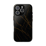 Black Marble Tough iPhone Case  Shamo's iPhone 16 Pro / Glossy