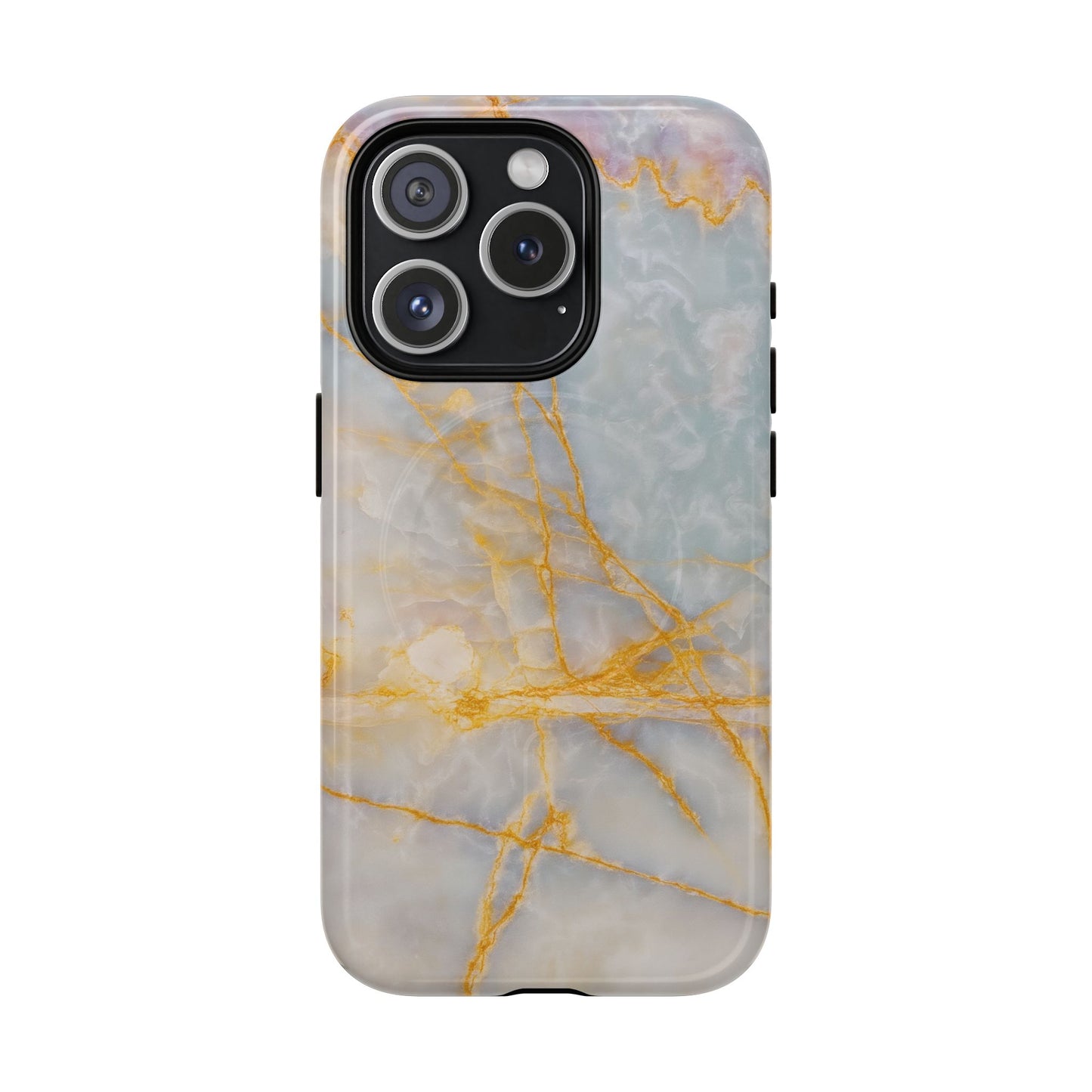 Marble Gold Vein iPhone Case (MagSafe Compatible)