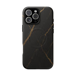 Black & Gold Marble iPhone Case with MagSafe - Shamo's