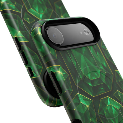 Luxury Series Emerald Gem iPhone Case with MagSafe