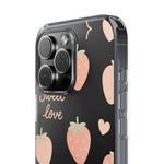 Sweet Love Strawberry Clear iPhone Case | MagSafe  Shamo's