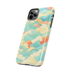 Ocean Wave Tough Phone Case — Pastel Retro Surf Pattern  Shamo's