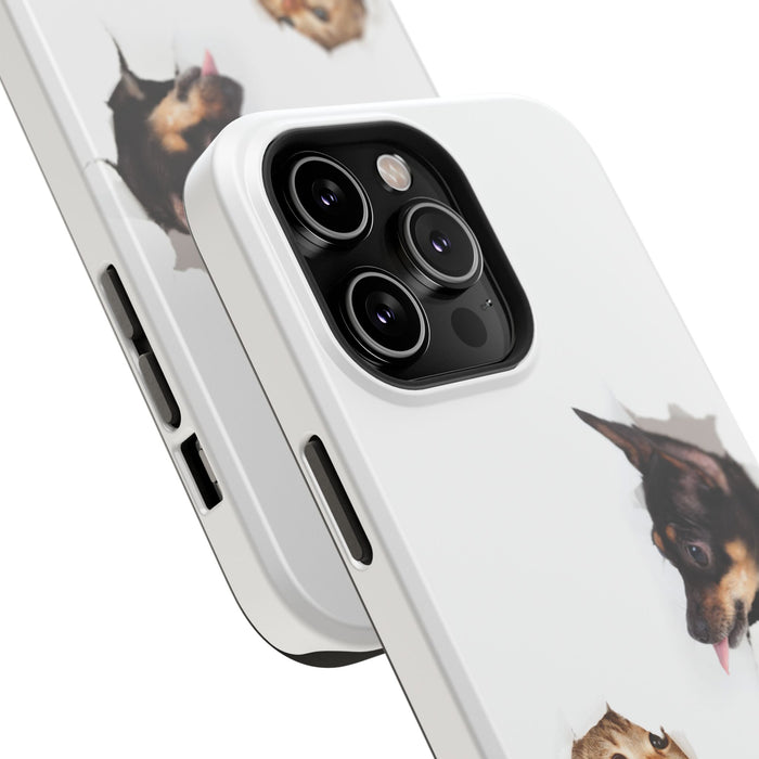 Impact-Resistant Cases with a cat and a dog