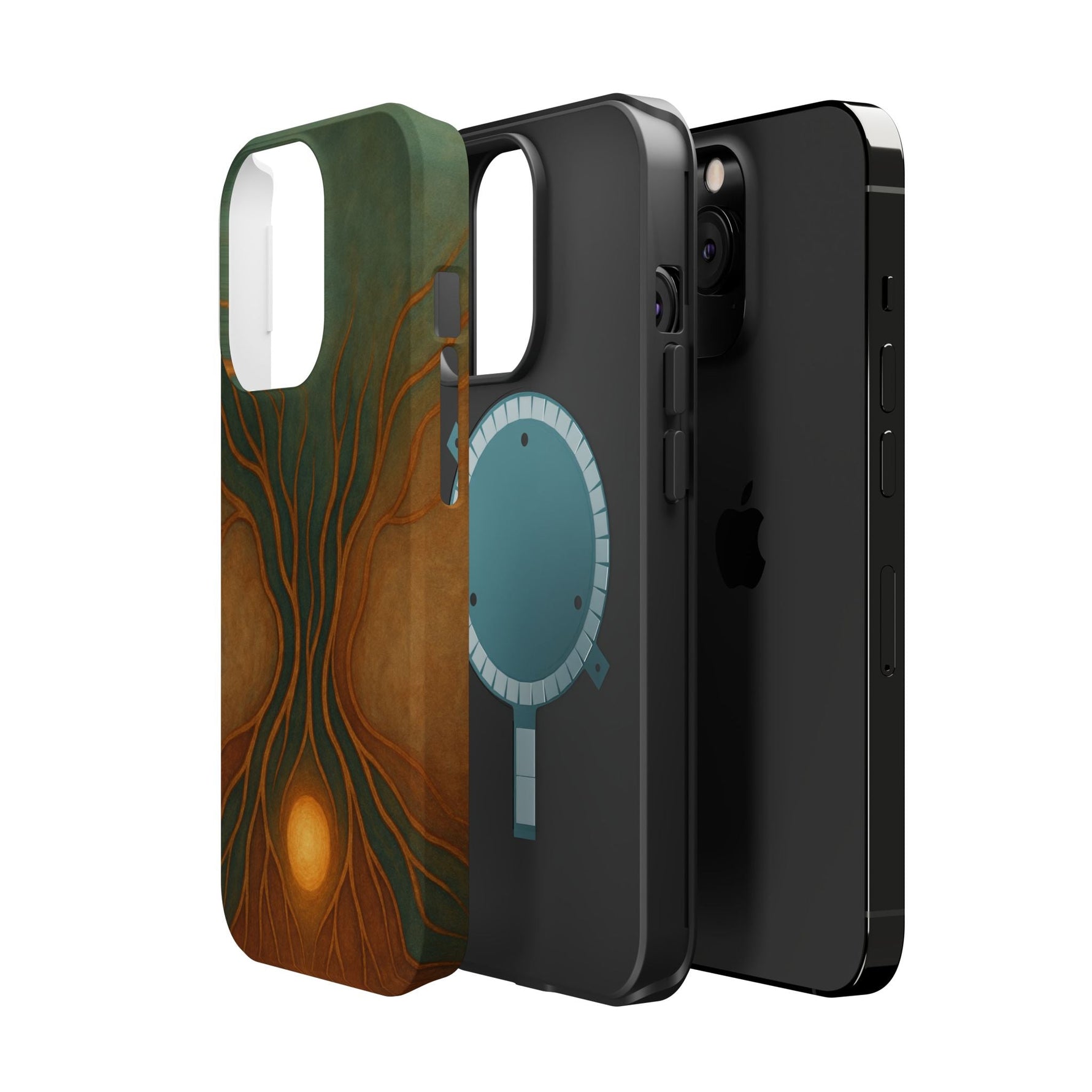 Abstract Tree of Life Design Golden Origin iPhone Case | MagSafe Compatible  Shamo's