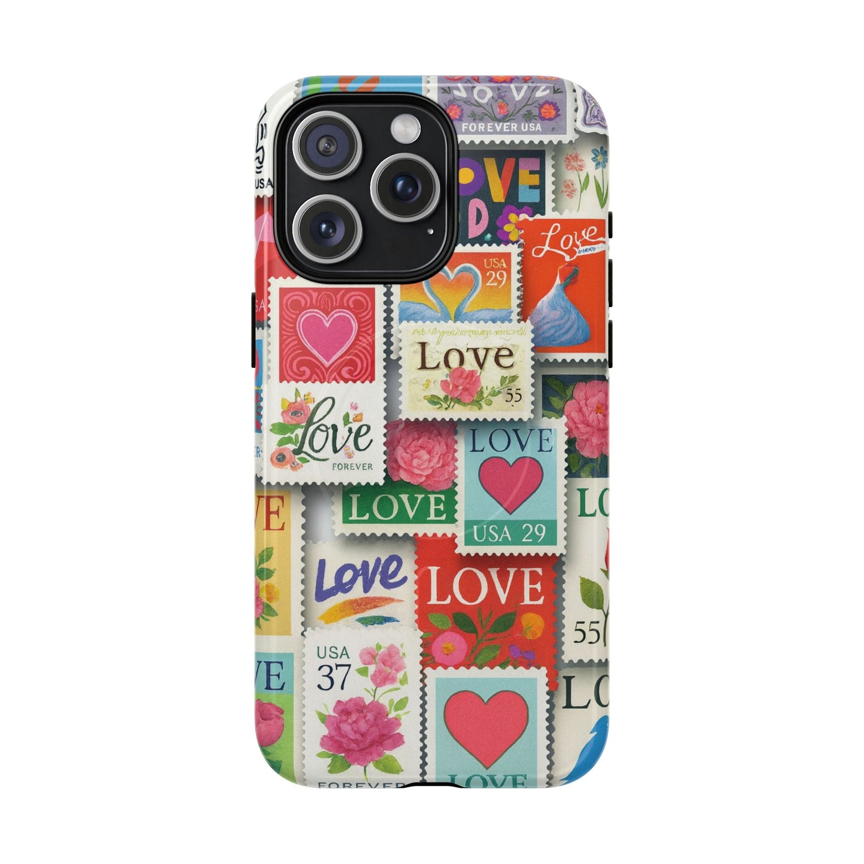 Vintage Romantic Love Stamp iPhone Case | Tough Protection + MagSafe  Shamo's iPhone 15 Pro Max / Glossy