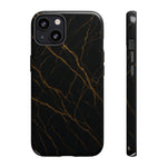 Black Marble Tough iPhone Case - Shamo's