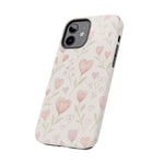 Pink Watercolor Heart Floral Pattern | Tough Impact Phone Case  Shamo's