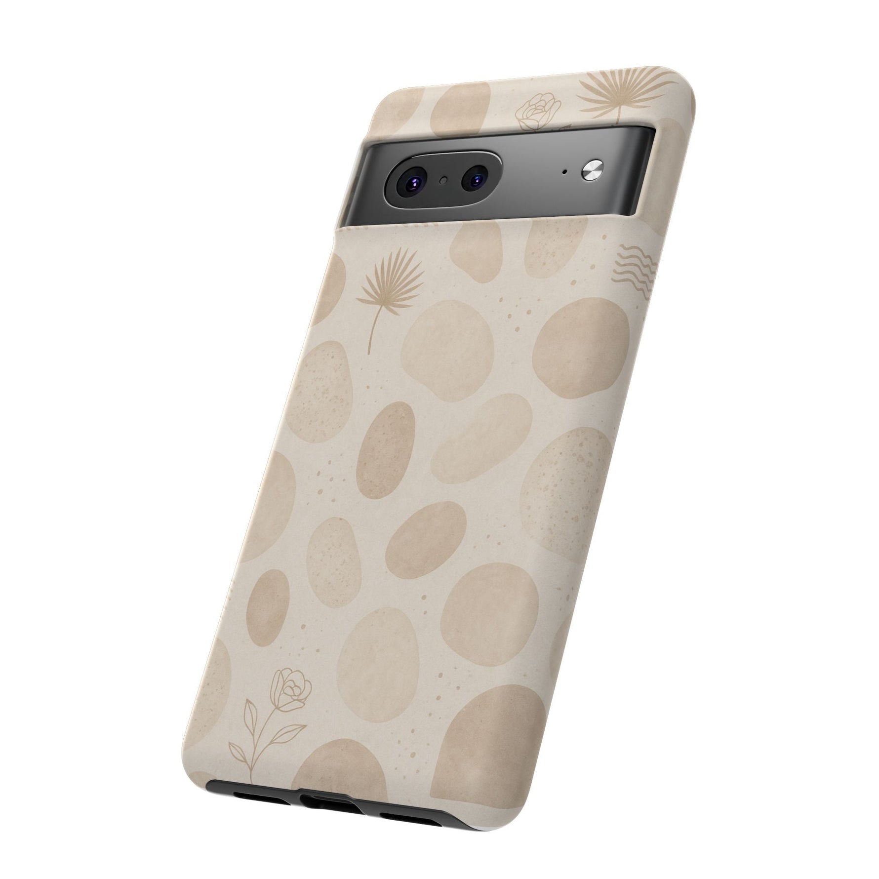 Neutral Pebble Pattern Tough iPhone Case  Shamo's