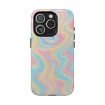 Rainbow Marble Swirl iPhone Case with MagSafe - Shamo's