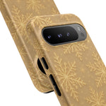 Golden Snowflake Holiday iPhone Case  Shamo's